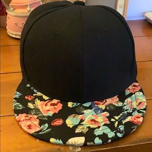 Flat top floral hat from Charlotte Russe